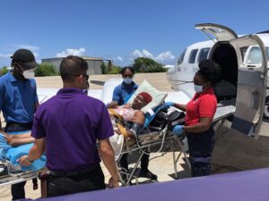 BOLANS WOMAN EMERGENCY AIRLIFTED TO BARBADOS