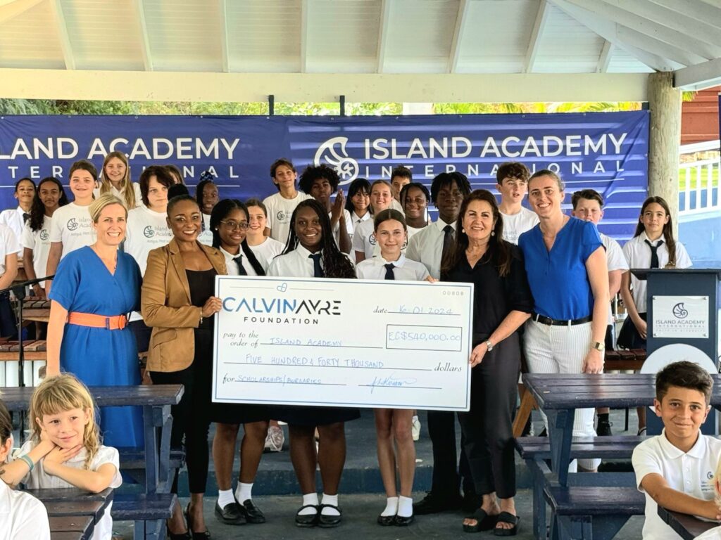 Calvin Ayre Foundation's donation at Island Academy