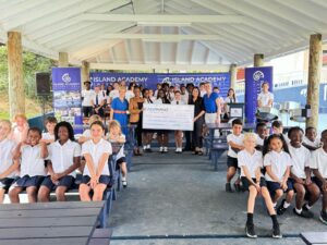 CAF donation at Island Academy
