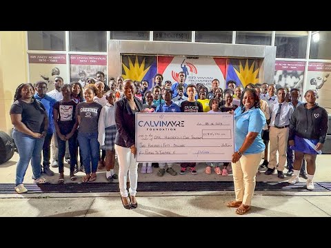 Calvin Ayre Foundation presents check of donation